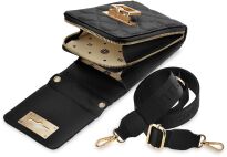 Elegantní pouzdro na telefon Monnari s ramenním popruhem - černá - 3