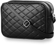 Prošívaná malá dámská kabelka béžová - 5