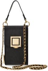 Monnari malá taška na telefon elegantní kabelka mini listonoška 2v1 psaníčko peněženka pouzdro - černá