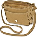 Klasická listonoška s klopou, dámská taška přes rameno s kapsami - 22