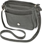 Klasická listonoška s klopou, dámská taška přes rameno s kapsami - 16