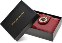 Monnari lakovaná dámská peněženka malá peněženka portmonetka na zip - červená - 3