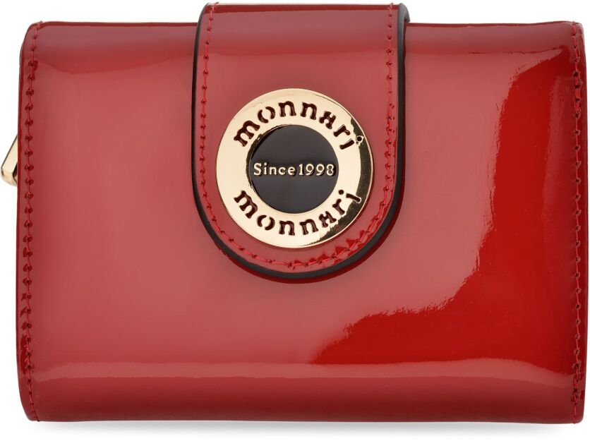 Monnari lakovaná dámská peněženka malá peněženka portmonetka na zip - červená