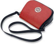 Stylová dámská crossbody kabelka s ozdobnou klopou - lakovaná, žlutá - 3
