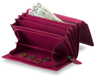 Praktická dámská kabelka z přírodní kůže - růžová - 4