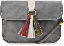 Malá dámská kabelka listonoška, psaníčko s víkem, na rameno s třásněmi boho - 3