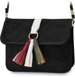 Malá dámská kabelka listonoška, psaníčko s víkem, na rameno s třásněmi boho - 4