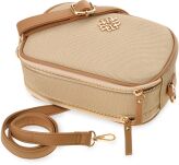 Monnari crossbody kabelka dvoukomorová malá praktická kabelka na rameno - béžová s hnědou - 3