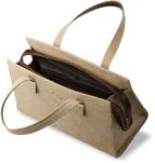 Originální kabelka dámská aktovka, kufřík - lakovaná šedá - 3