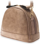 Malá dámská kabelka listonoška kufřík ve stylu vintage - tmavě růže - 2