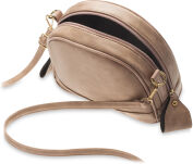 Malá dámská kabelka listonoška kufřík ve stylu vintage - tmavě růže - 3