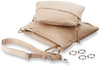 Kabelka listonoška jennifer jones 2v1 noste 2 nebo 1 - šedá - 5