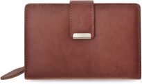 Příruční dámská peněženka s přihrádkami tmavě hnědá - 2