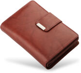 Příruční dámská peněženka s přihrádkami tmavě hnědá - 2