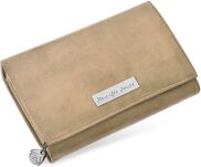 Jennifer jones dámská peněženka na zip peněženka mramorovaná kůže - béžová - 2