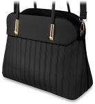 Elegantní kabelka dámská clasický kufřík pěkná taška shopper tři komory - 12