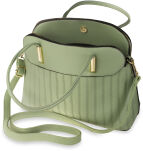 Elegantní kabelka dámská clasický kufřík pěkná taška shopper tři komory - 7