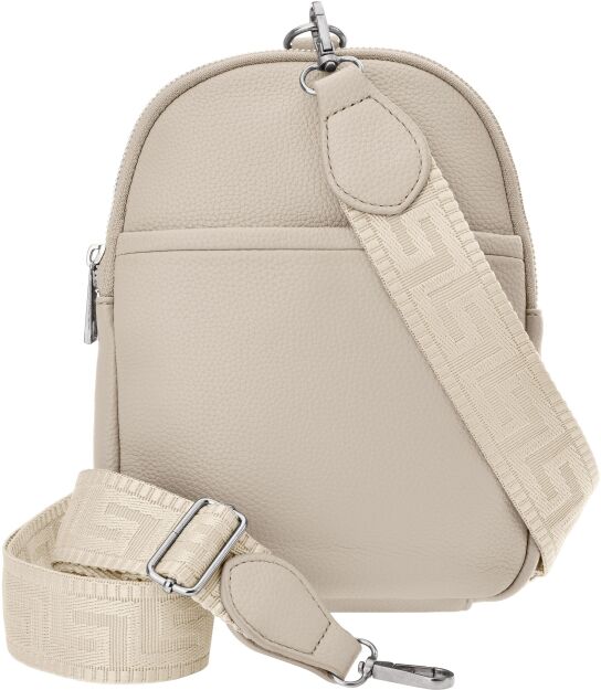 Sáček batoh kabelka 3v1 crossbody na jedno rameno praktická pošťácká taška - béžová
