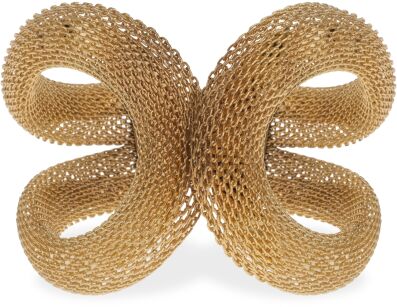 Velký náramek bangle antický - zlatý