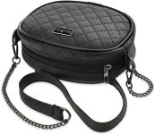 Nuubag elegance černá prošívaná taška na řetízku malá elegantní dámská kabelka - 5