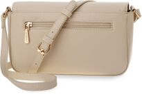 Dámská crossbody kabelka s klopou klasická s logem listonoška – béžová - 3