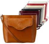 Dámská italská kabelka listonoška 100% přírodní kůže - 2