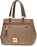 Monnari textilní dámská kabelka crossbody kufřík mini shopper premium – béžová - 2