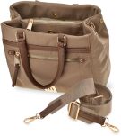 Monnari textilní dámská kabelka crossbody kufřík mini shopper premium – béžová - 3