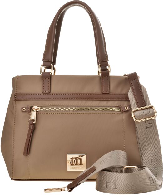 Monnari textilní dámská kabelka crossbody kufřík mini shopper premium – béžová