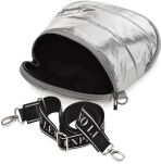 Velká prošívaná dámská spojková taška crossbody 2v1 - 7