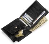 Pánská kožená peněženka pierre cardin černá - 2