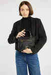 Monnari malá sportovní taška kufřík městská taška mini shopper - černá - 5