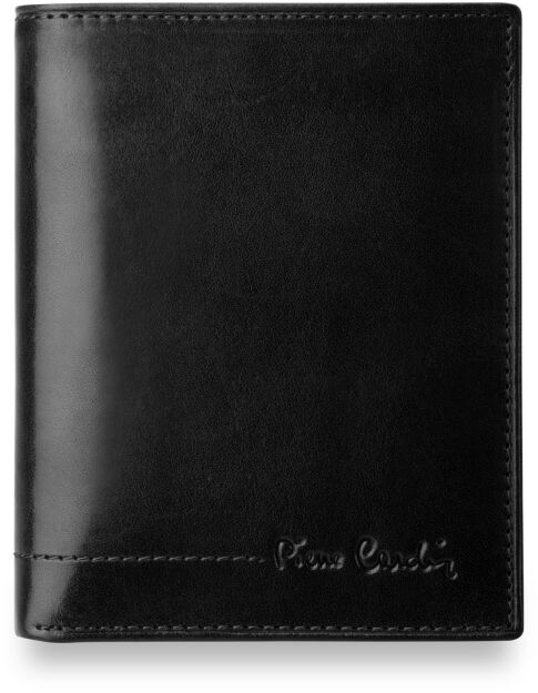Pierre cardin - značková kožená vertikální pánská peněženka