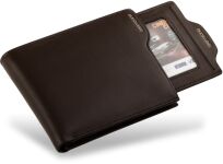 Horizontální pánská funkční peněženka, módní design hnědá - 2