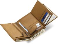 Vertikální pánská peněženka bag street z měkké přírodní kůže - 5