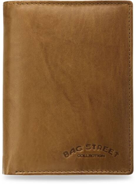 Vertikální pánská peněženka bag street z měkké přírodní kůže