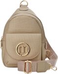 Monnari malá kabelka na telefon 2v1 crossbody batůžek dámský na jedno rameno - béžový - 2