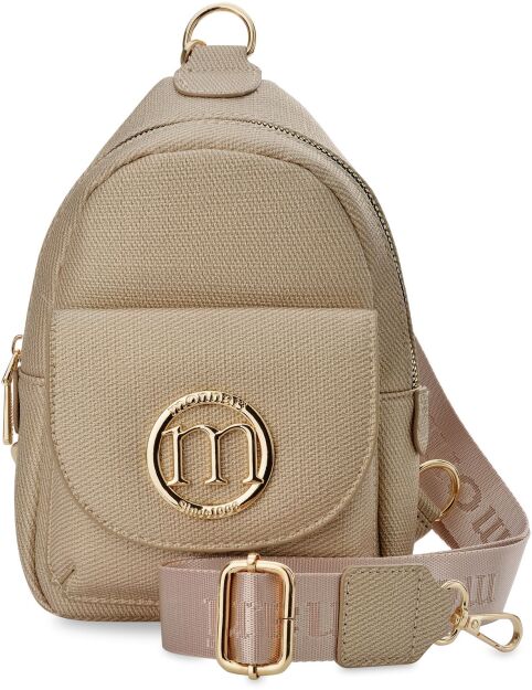 Monnari malá kabelka na telefon 2v1 crossbody batůžek dámský na jedno rameno - béžový