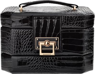 Velká elegantní šperkovnice Monnari kosmetická skříňka organizér - černá.