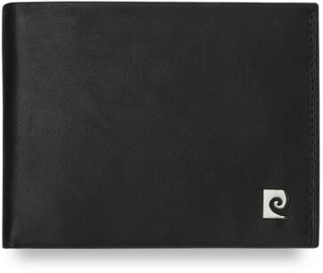 Pánská horzontální peněženka z přírodní kůže pierre cardin černá