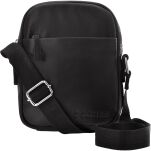 Pánská kožená taška přes rameno klasická pošťácká taška - černá - 4