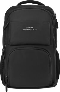 Odolný business batoh na notebook s USB portem do práce, školy i na cesty - černý