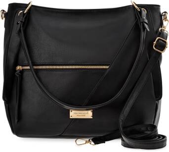 MONNARI prostorná dámská kabelka přes rameno shopper s kapsami - černá