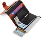 Pouzdro na vizitky dokumenty občanka peníze bankovka RFID protected - hnědé - 5