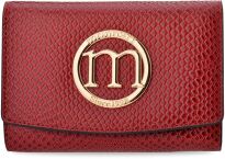 Monnari malá dámská peněženka s klopou s imitací kůže elegantní peněženka - červená - 4