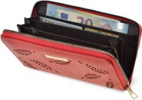 Cavaldi velká dámská peněženka krásná peněženka lesklé dekorace listy - 4