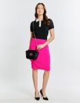 MONNARI elegantní malá dámská kabelka klasická pevná kabelka s řetízkem a koženým vzorem s vyraženým logem - černá - 4