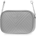 Elegantní dámská prošívaná kabelka s řetízkem JENNIFER JONES - šedá - 4