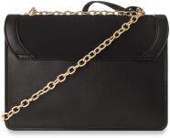 Originální listonoška dámská kabelka na řetízku – černá - 3