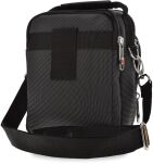 Pánská taška street malá sportovní taška přes rameno s kapsami na telefon codura peněženka s popruhem - černá - 3